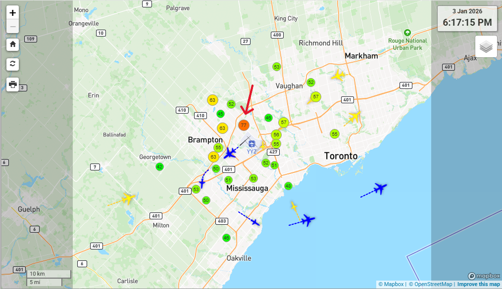 Marvin Heights locked at 77 dB