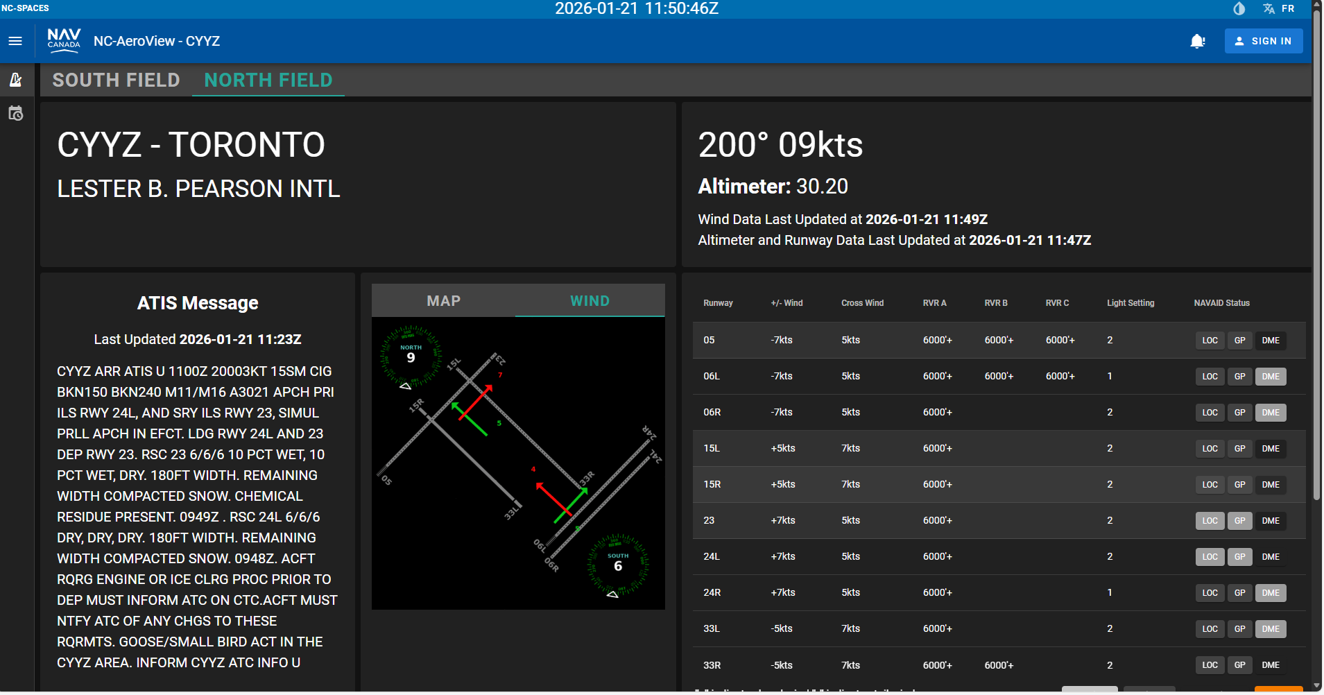 AeroView morning capture Jan 21 confirming similar wind on the paired field.